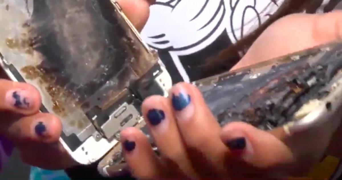 11 Yaşındaki Çocuğun Elindeki iPhone 6, Alevler İçinde Kaldı