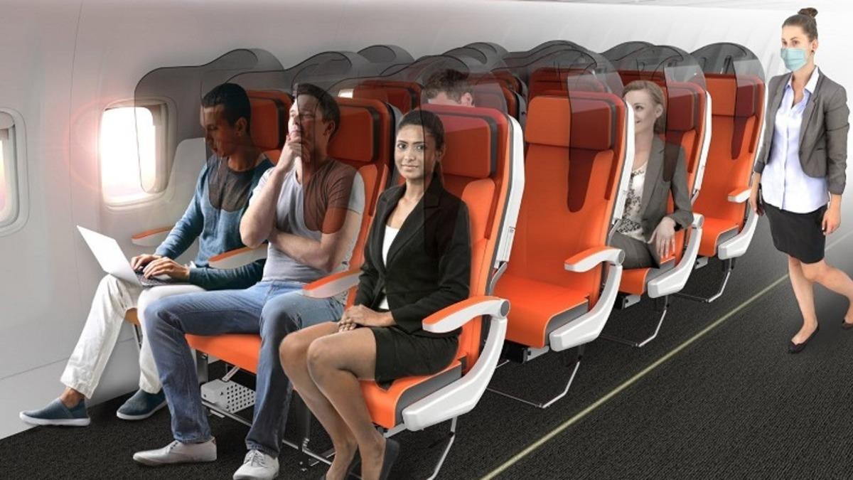 Salgın Sonrasında Uçakla Seyahatin Nasıl Değişebileceğini Gösteren Konsept