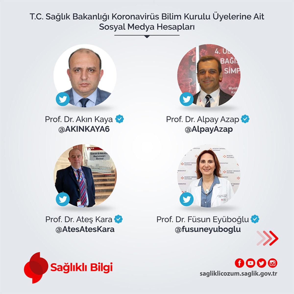 Bakanlıktan Bilim Kurulu Üyelerinin Sahte Sosyal Medya Hesapları Hakkında Uyarı