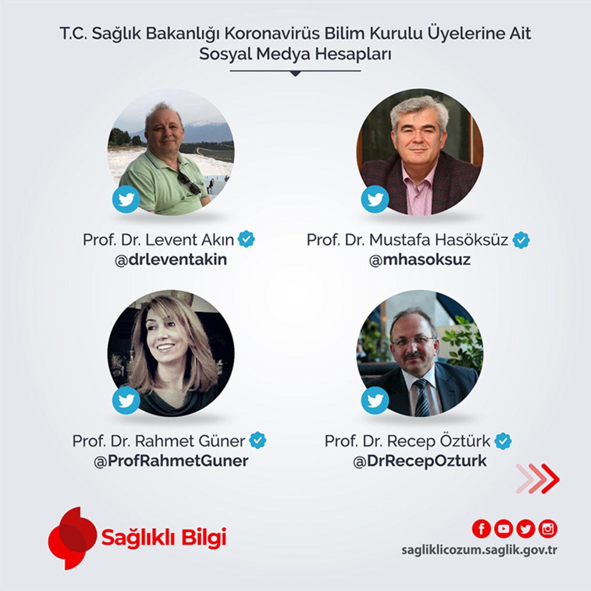 Bakanlıktan Bilim Kurulu Üyelerinin Sahte Sosyal Medya Hesapları Hakkında Uyarı