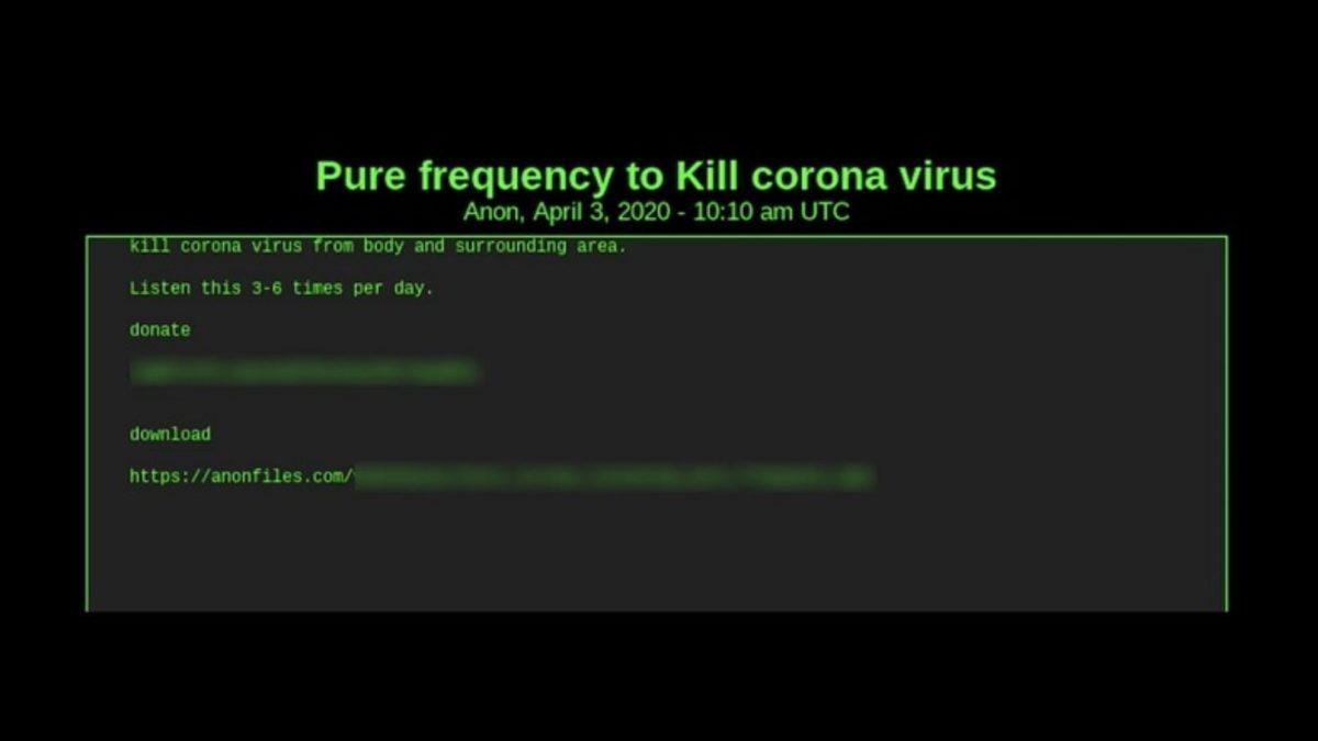 Dolandırıcılar Dark Web’de Koronavirüs Öldüren MP3 Satmaya Başladı