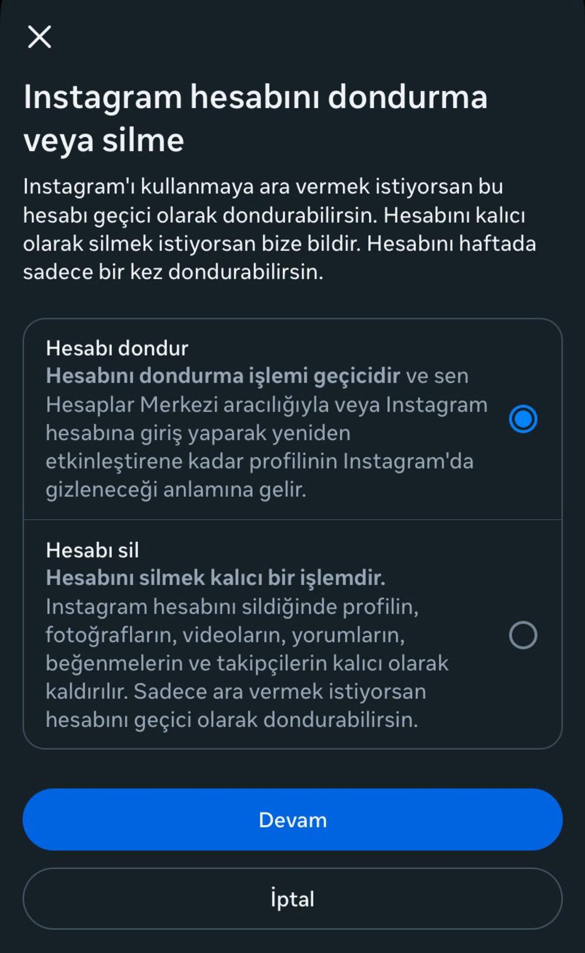 Sadece Birkaç Adımda Instagram Hesabınızı Nasıl Dondurabilirsiniz?