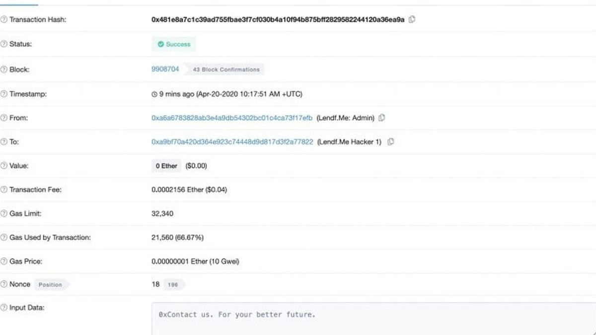 Bilgileri Ortaya Çıkan Hacker, Çaldığı 25 Milyon Doları İade Etti