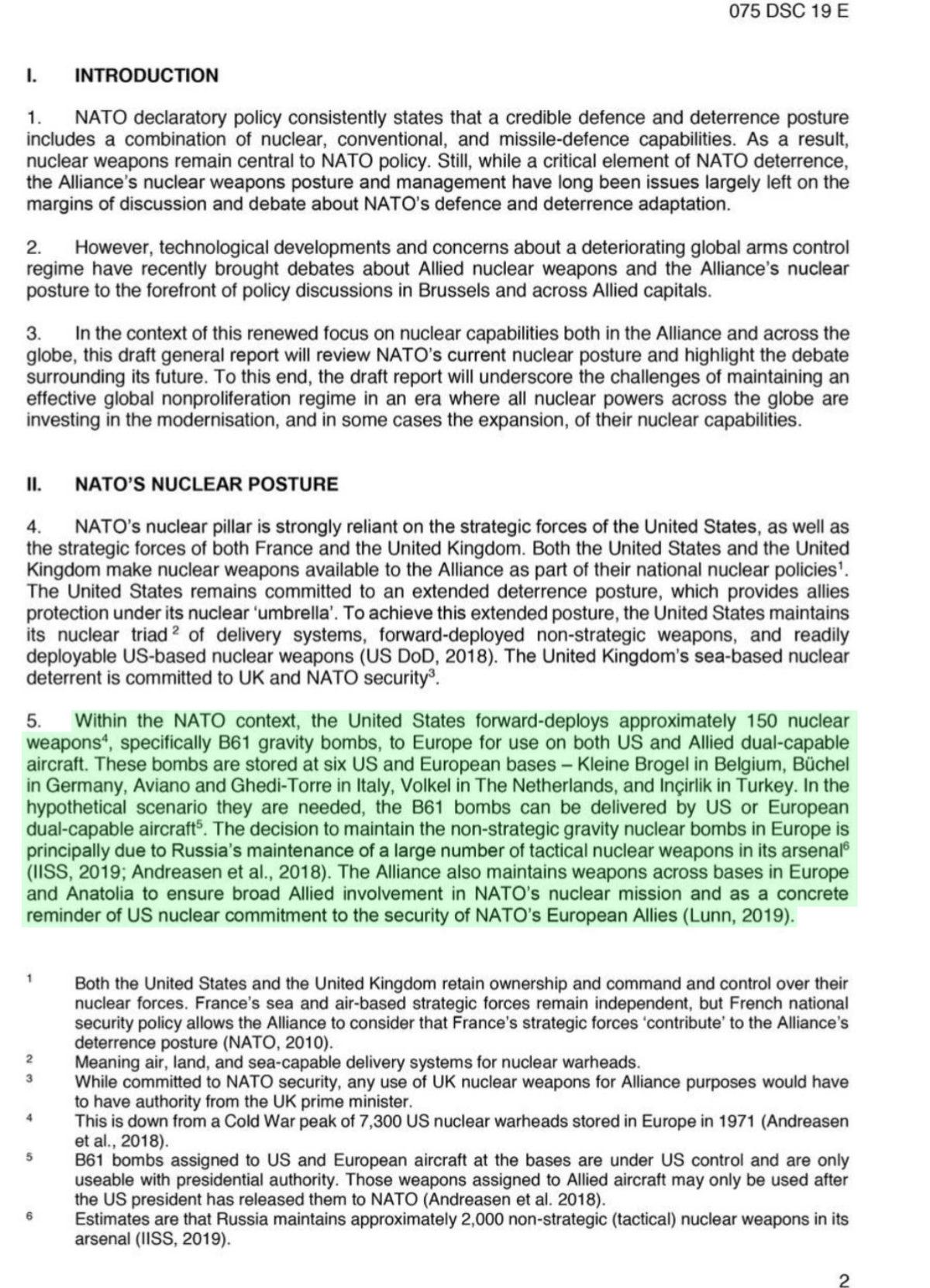 ABD’nin İncirlik’teki Nükleer Bombaları Hakkında Önemli Bir NATO Raporu Ortaya Çıktı