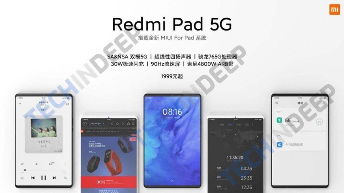 Xiaomi Redmi Pad 5G’nin Bazı Teknik Özellikleri Ortaya Çıktı
