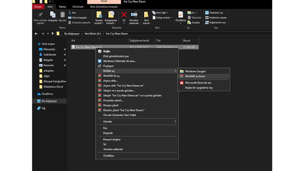 ISO Dosyası Nasıl Açılır?