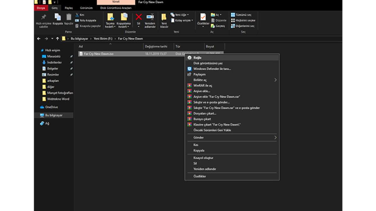 ISO Dosyası Nasıl Açılır?