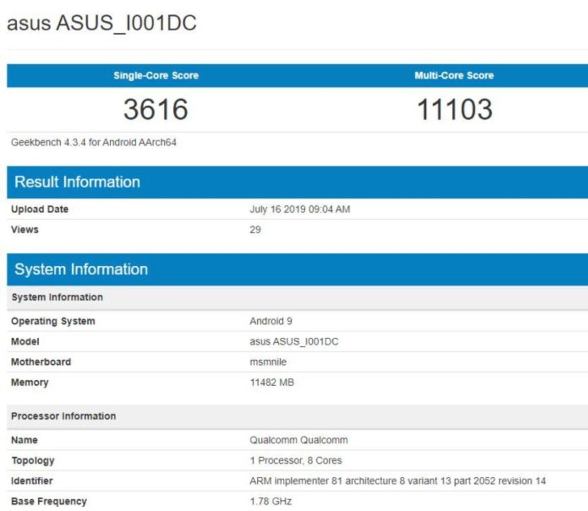 Asus ROG Phone 2’nin Teknik Özellikleri Geekbench’te Ortaya Çıktı