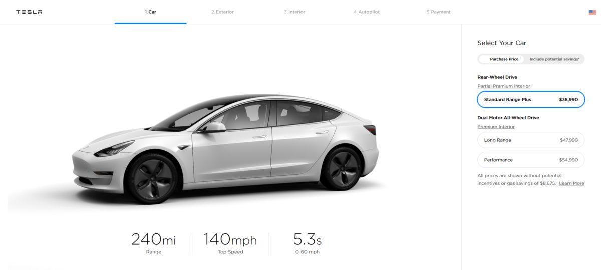 Tesla, Araçlarından Standart Menzil Seçeneğini Kaldırarak Yeni Bir Fiyatlandırmaya Gitti