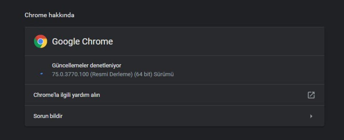 Google Chrome Nasıl Güncellenir?