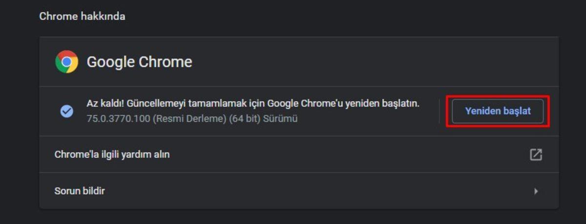 Google Chrome Nasıl Güncellenir?