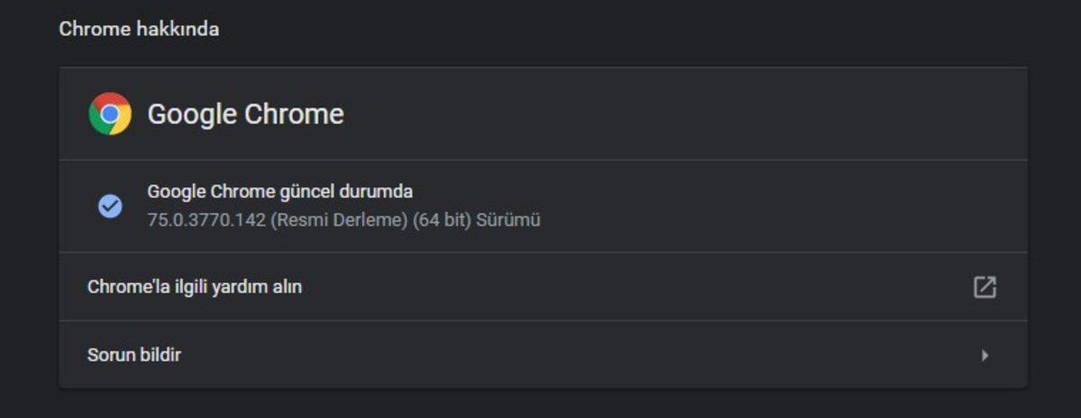 Google Chrome Nasıl Güncellenir?