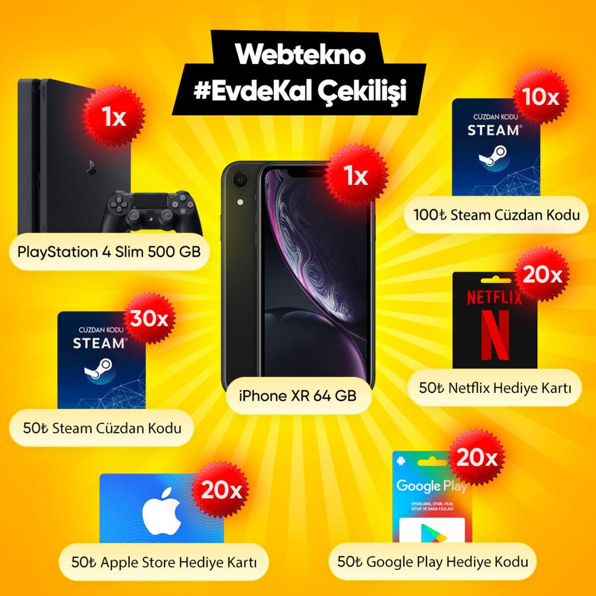 Webtekno #EvdeKal Çekilişinin Sonuçları Belli Oldu: İşte Kazananlar