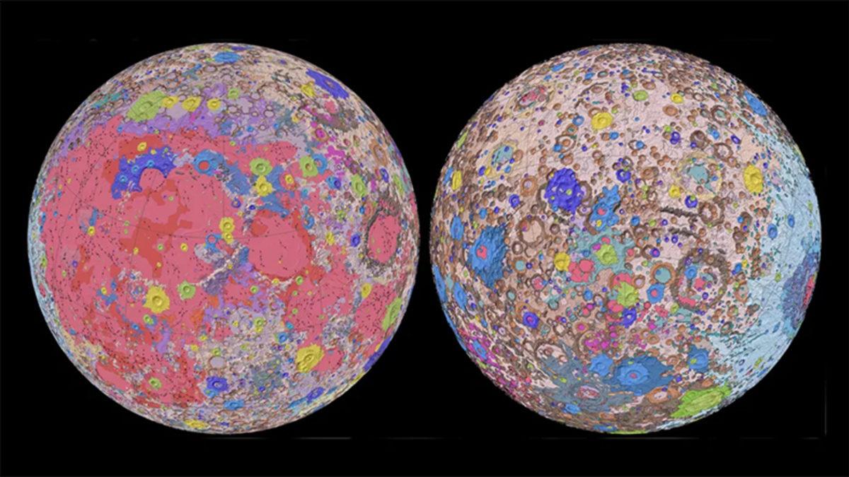 NASA, Ay’ın Tüm Jeolojik Güzelliklerini Gösteren Haritayı Paylaştı