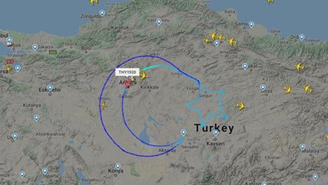 THY, 23 Nisan İçin Türkiye Üzerine Türk Bayrağı Çizilen Uçuşun Hikayesini Paylaştı