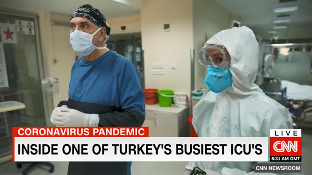 CNN International, Türkiye’nin En Kritik Koronavirüs Yoğun Bakım Ünitesine Girdi