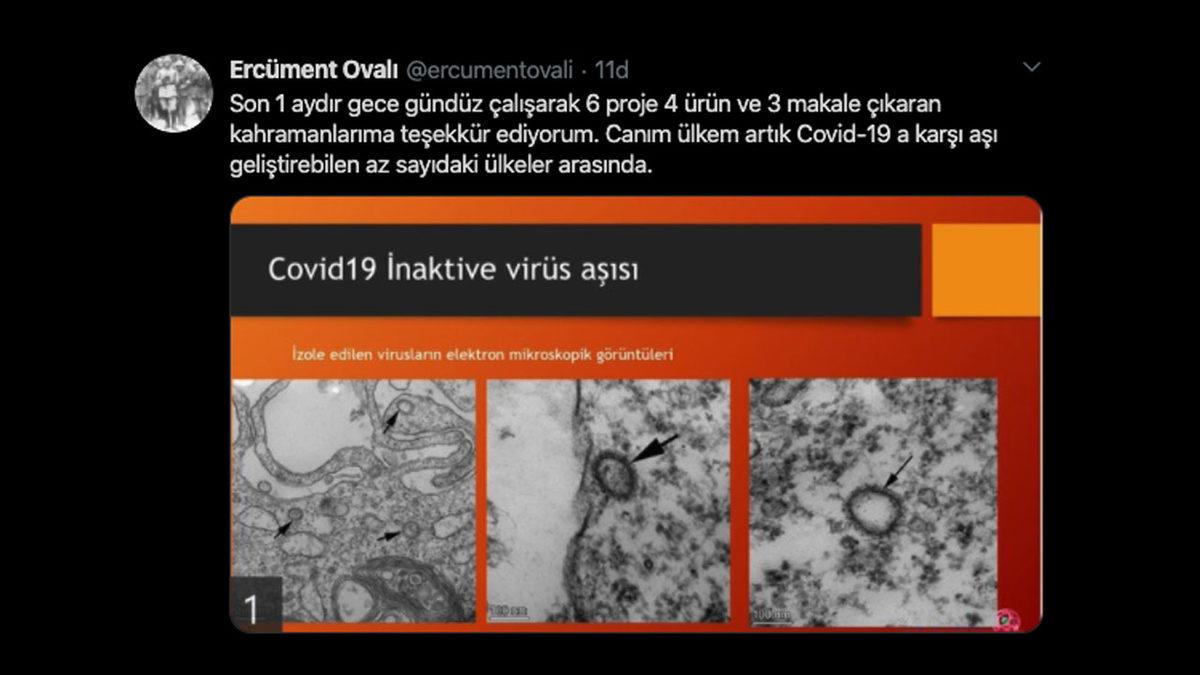 Ercüment Ovalı, İki Farklı Covid-19 Aşısı Üzerinde Çalıştıklarını Açıkladı