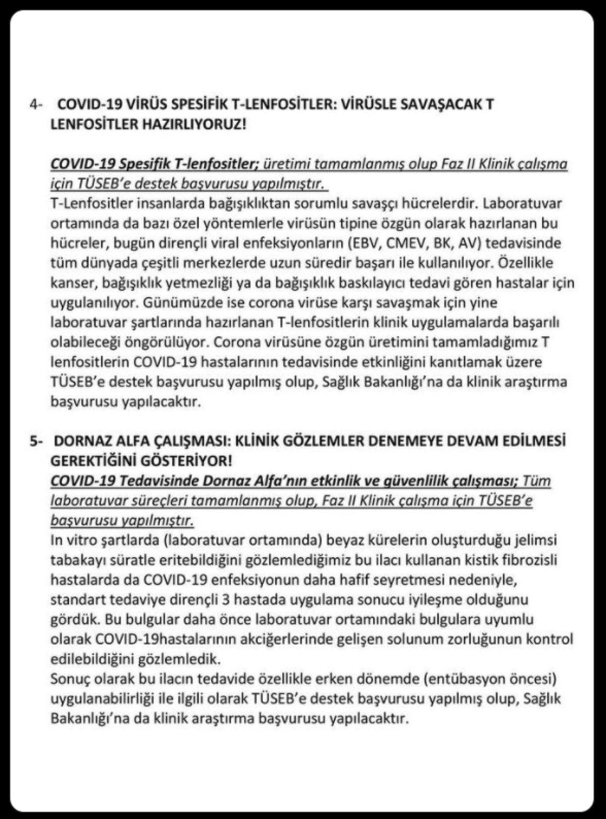 Ercüment Ovalı, İki Farklı Covid-19 Aşısı Üzerinde Çalıştıklarını Açıkladı