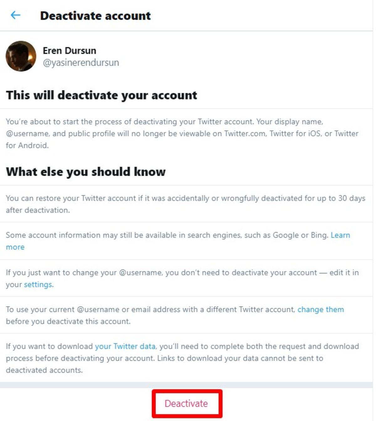 Twitter Hesabı Nasıl Silinir?
