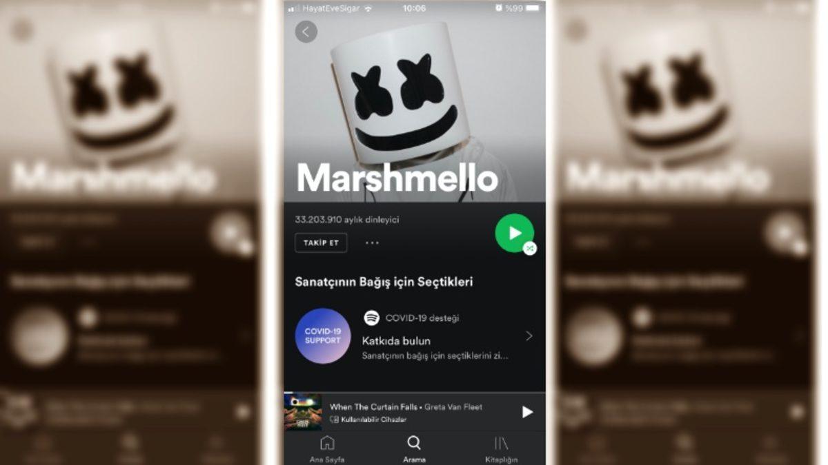 Spotify’ın Yeni Özelliği, Koronavirüsten Etkilenen Sanatçılara Bağış Yapmanızı Sağlıyor