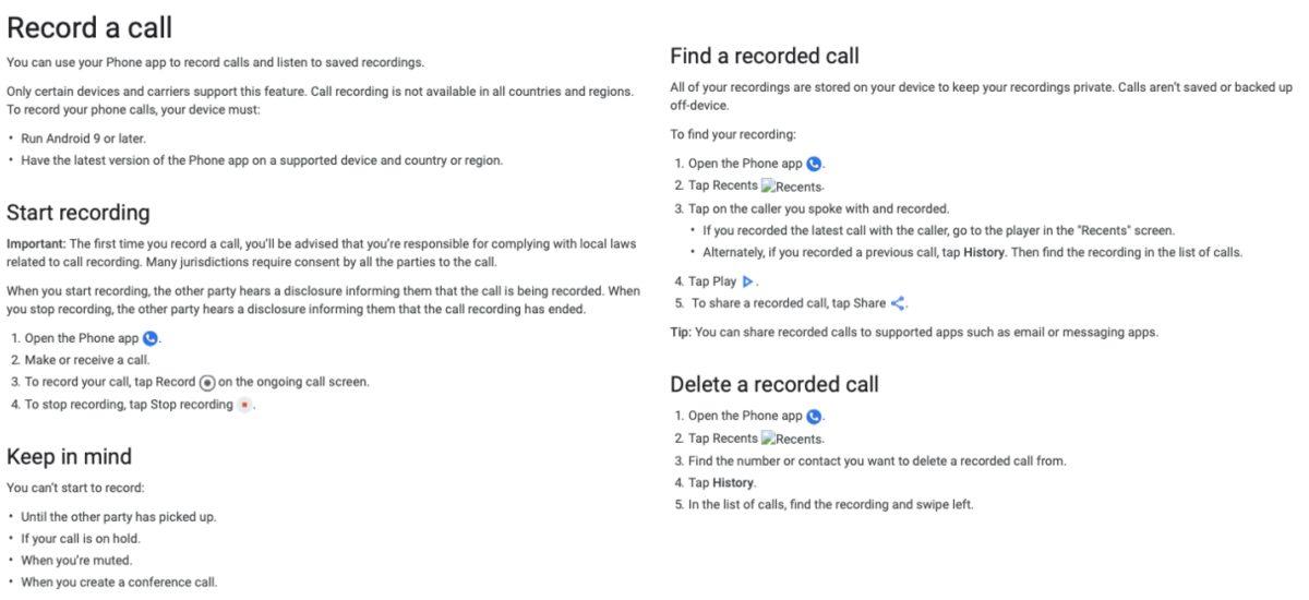 Android’e Arama Kaydetme Özelliği Geliyor