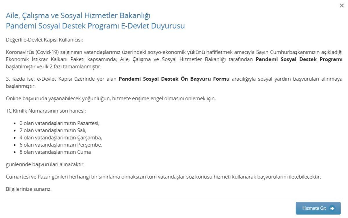 e-Devlet’te 1000 TL’lik Pandemi Sosyal Destek Ön Başvuruları Başladı: Nasıl Başvuru Yapılır?