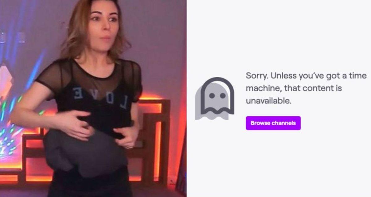 Yayında Yanlışlıkla Göğsünü Açan Twitch Yayıncısı Alinity Banlandı (Video)