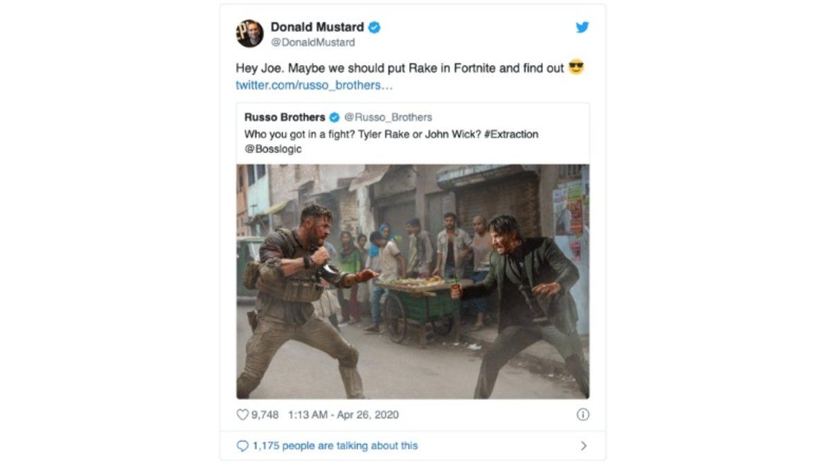 Chris Hemsworth’un Extraction’daki Karakteri, John Wick ile Kapışmak İçin Fortnite’a Gelebilir