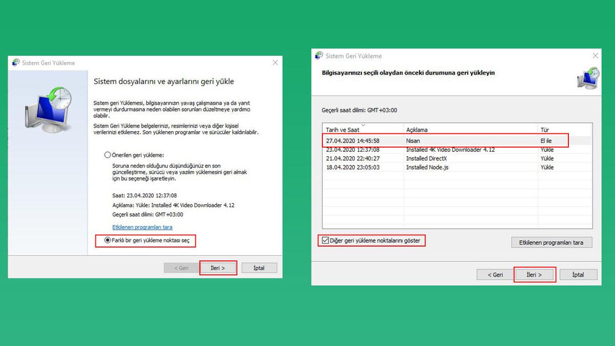 Windows 10’da Sistem Geri Yükleme Nasıl Kullanılır?