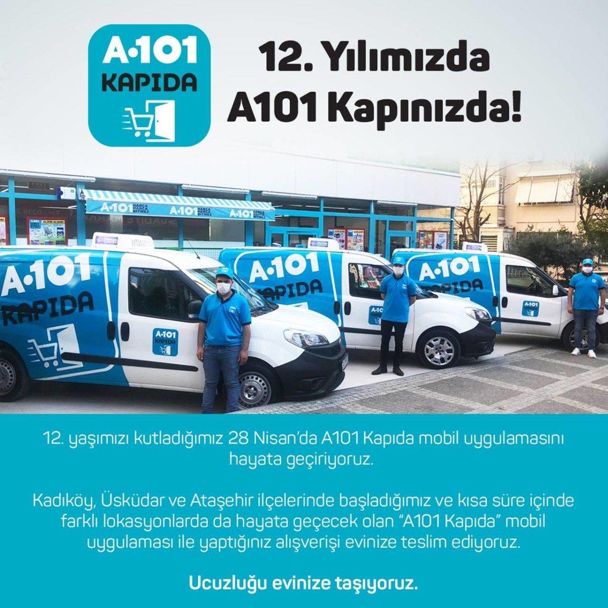 A101’den Eve Sipariş Vermenizi Sağlayan Mobil Uygulama: A101 Kapıda