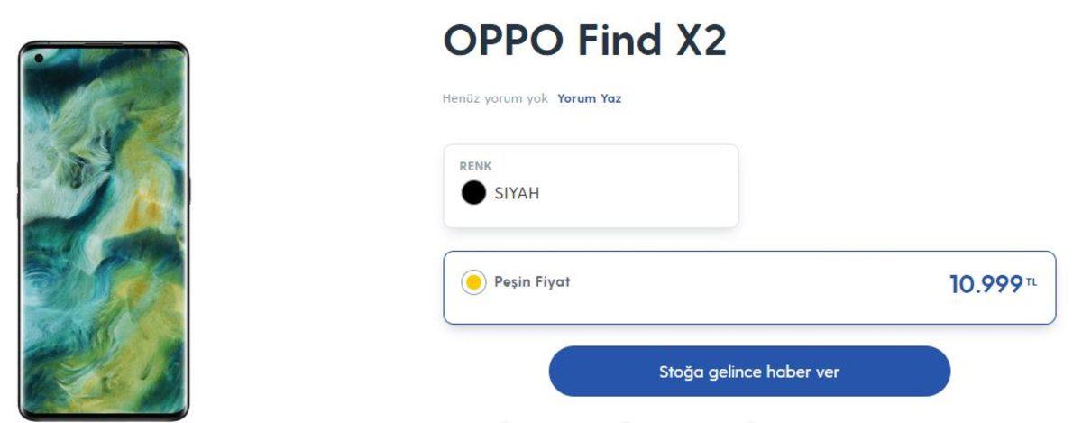 OPPO Find X2, Lansmandan Önce Turkcell’in Sitesinde Listelendi (Türkiye Fiyatı Belli Oldu)