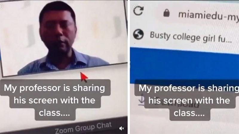 Online Ders Sırasında Web Tarayıcısında Porno Sitesi Yer İmi Görülen Profesör İşten Atıldı