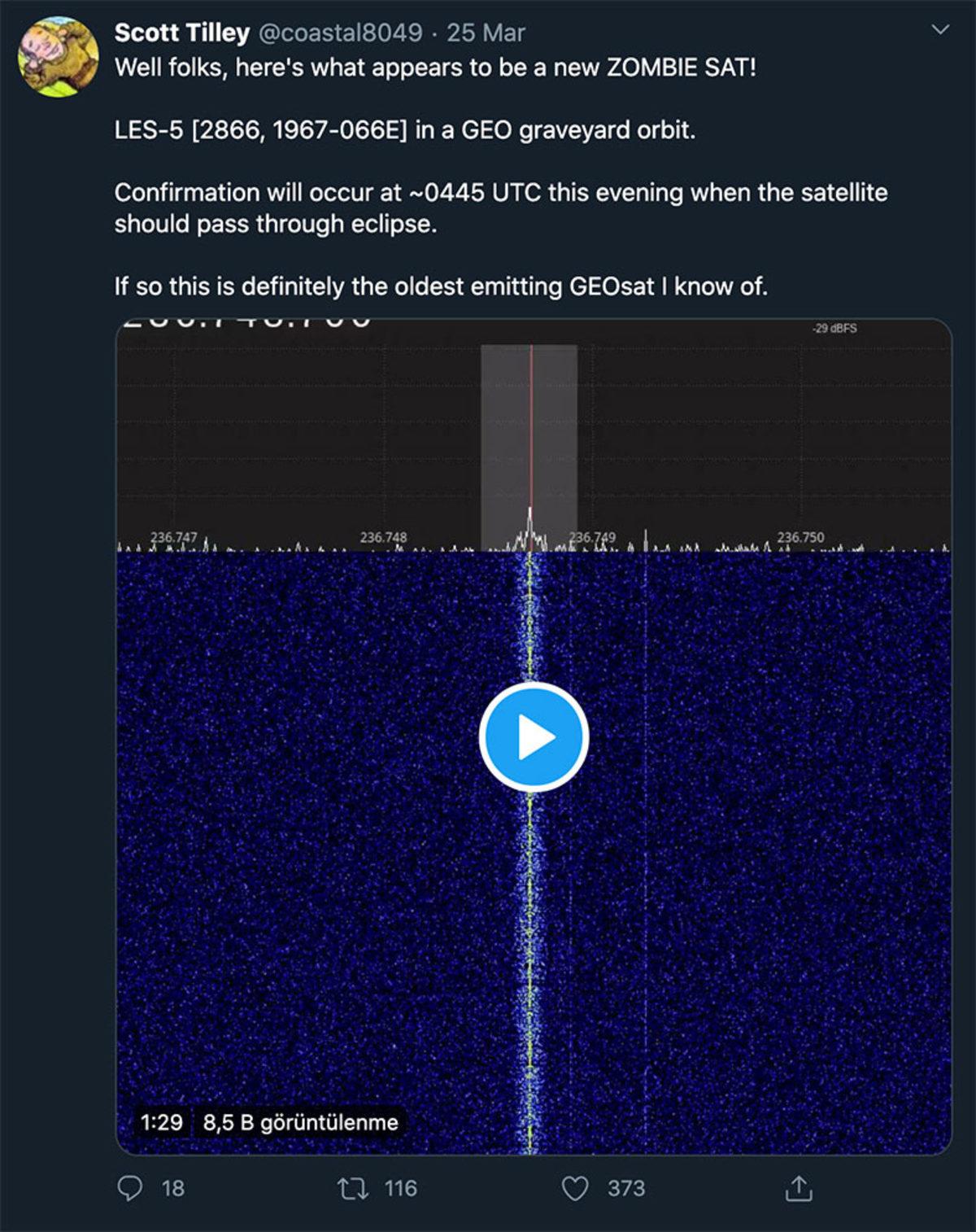 Amatör Bir Araştırmacı, Soğuk Savaş Döneminden Kalan ’Zombi Uydu’yu Çalışır Halde Buldu