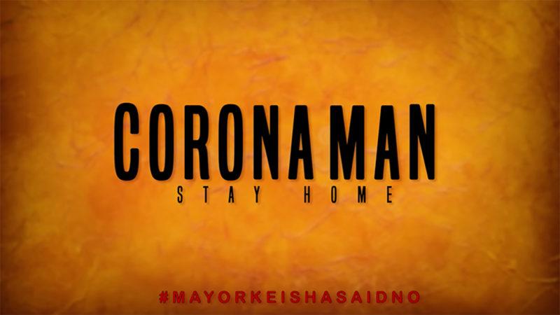 Koronavirüsü Korku Filmi Karakteri Olarak Gösteren Parodi Video: Corona Man