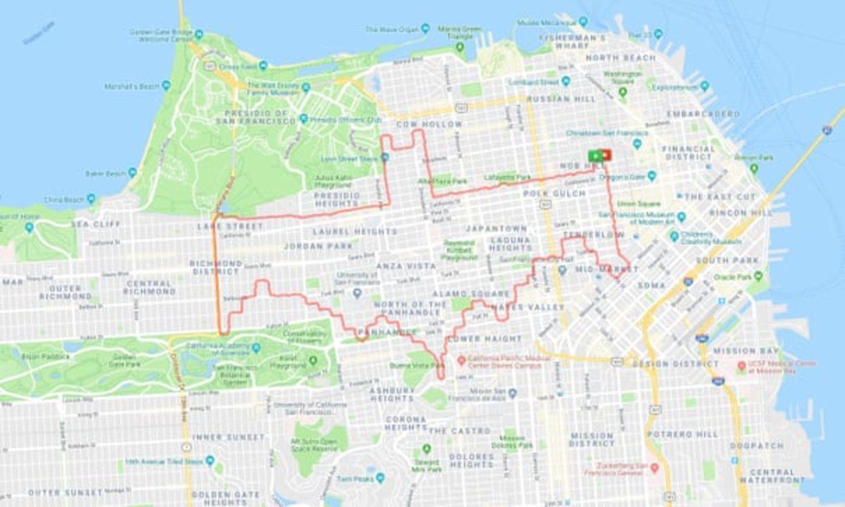 Koşmayı Sanata Çeviren Sporcunun Harita Uygulamasında Çizdiği Muhteşem Resimler