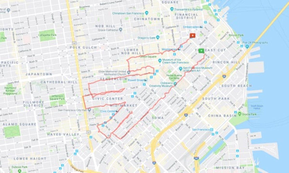 Koşmayı Sanata Çeviren Sporcunun Harita Uygulamasında Çizdiği Muhteşem Resimler