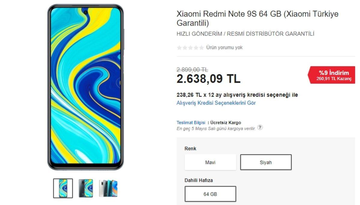 Redmi Note 9S Türkiye’de Satışa Sunuldu