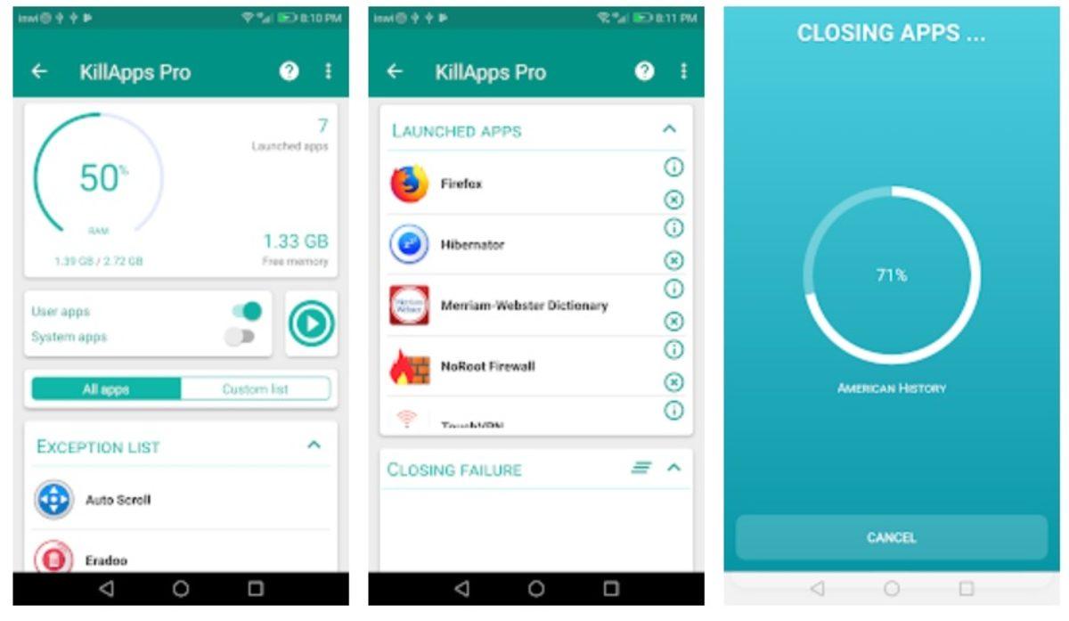 RAM Katili Uygulamaları Temizleyen En İyi Ücretsiz 5 Android Uygulama