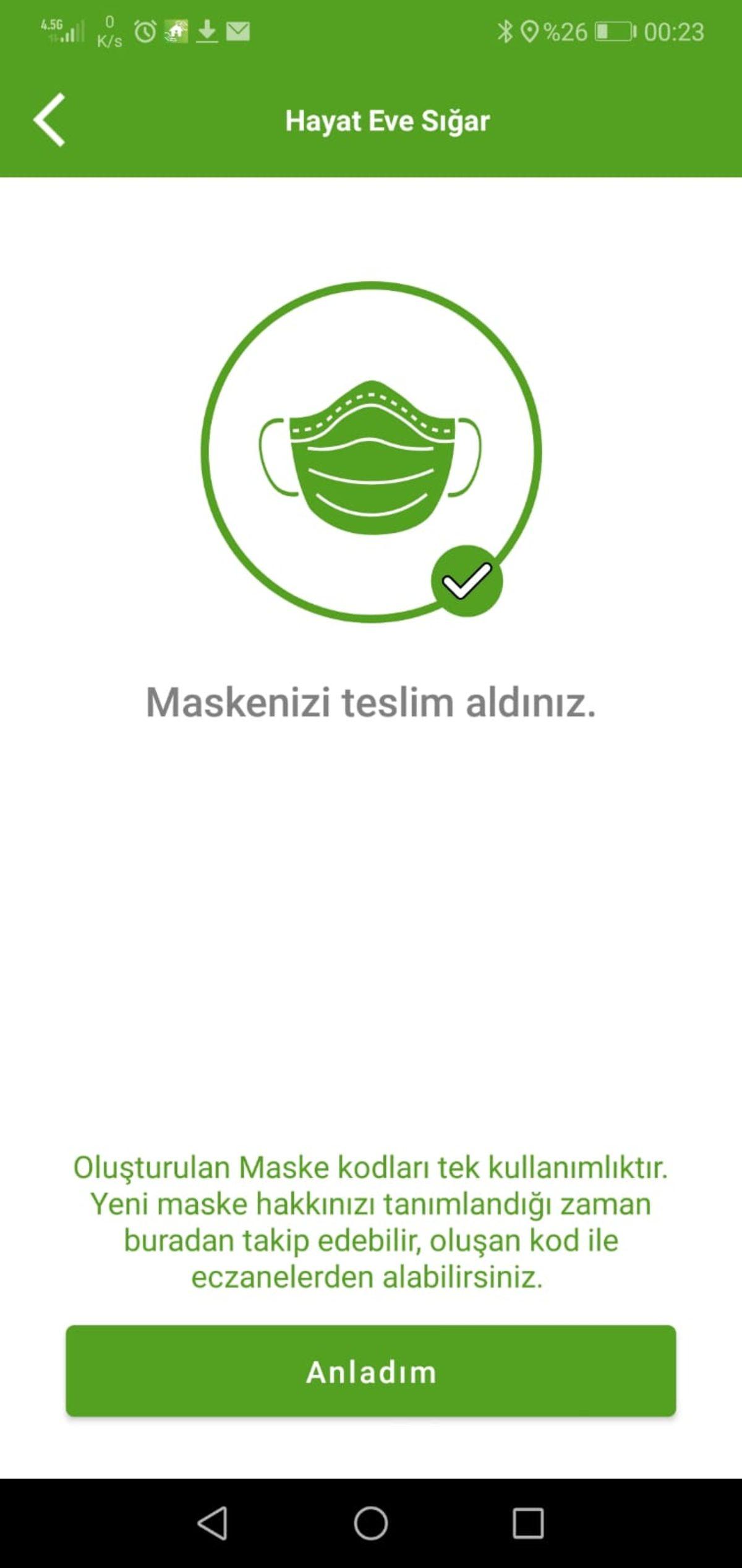 Hayat Eve Sığar Uygulamasına “Maske Talep Etme” Özelliği Geldi