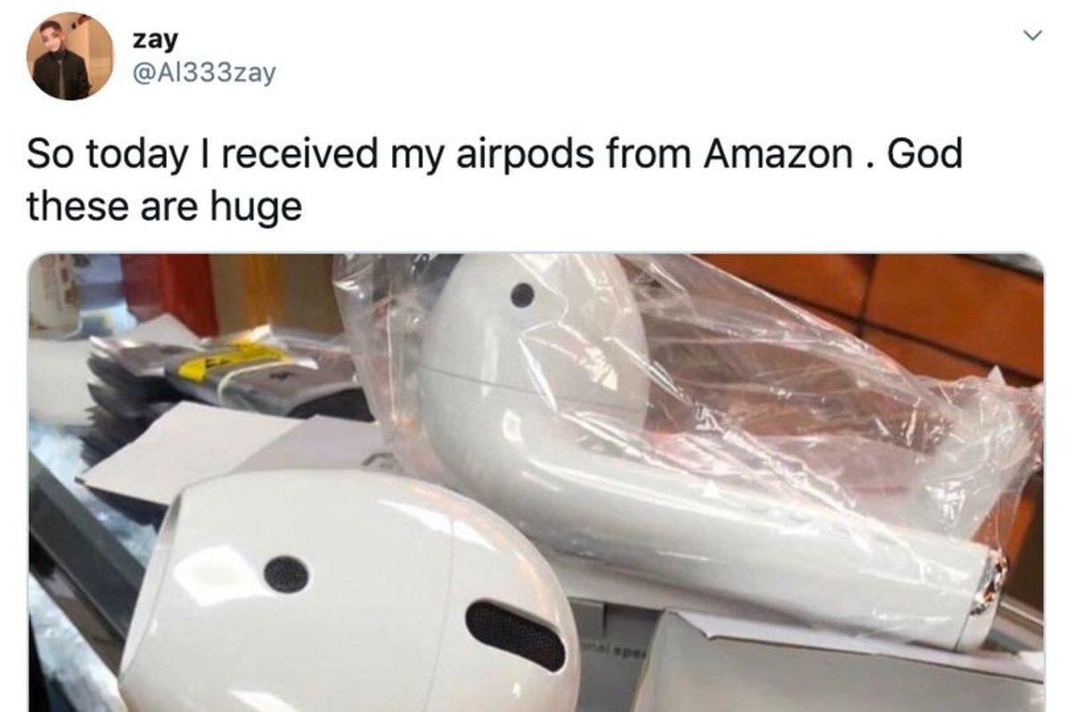 Amazon’dan Sahte AirPods Siparişi Veren Kadın, Hiç Beklemediği Bir Ürünle Karşılaştı
