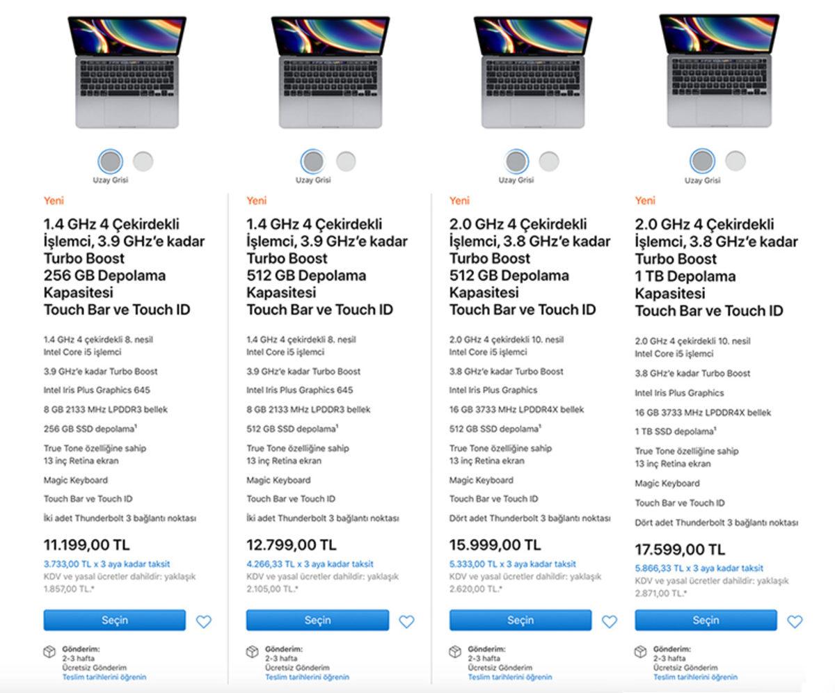 Apple, 13 İnçlik Yeni MacBook Pro’yu Sessiz Sedasız Satışa Sundu