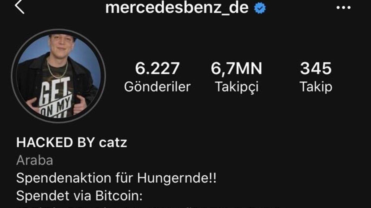 Mercedes-Benz Almanya’nın Resmi Instagram Hesabı Hacklendi