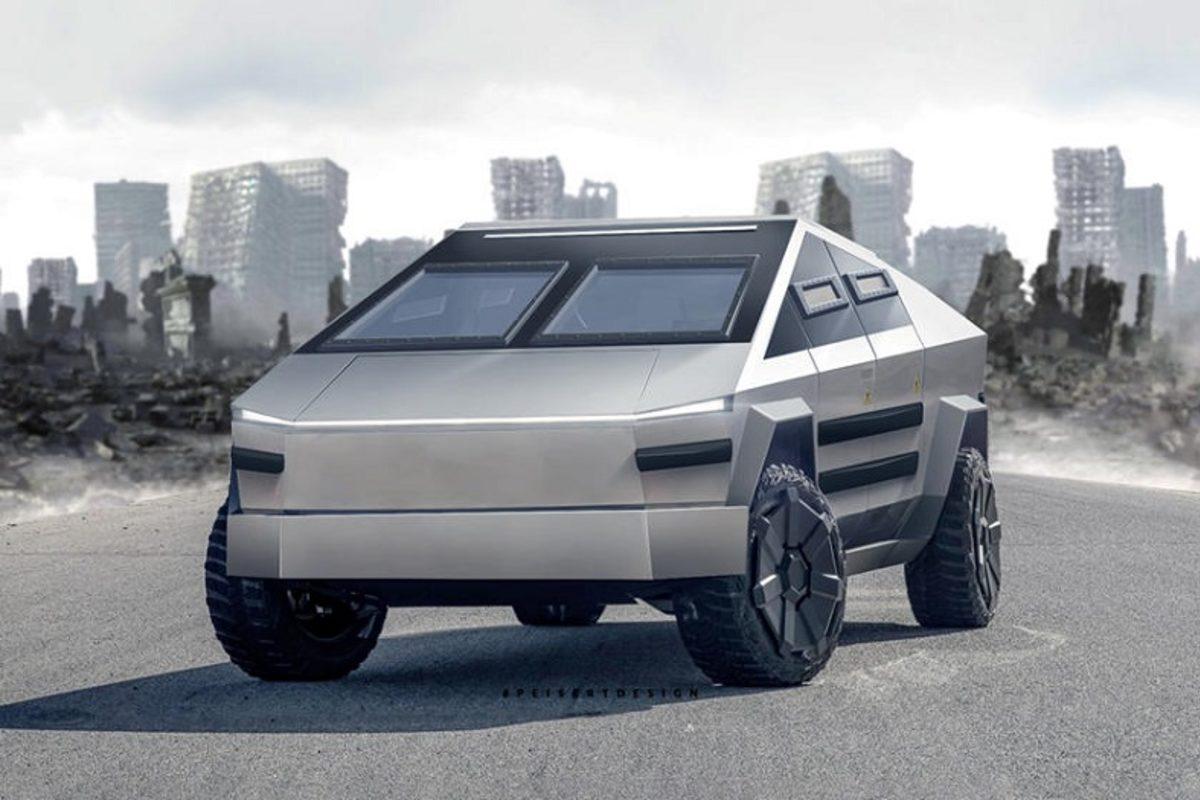 Tesla Cybertruck'ı Araçlara Çeviren Konsept (Video) 2 Tesla Cybertruck’ı Savaş Makinelerine Çeviren Konsept Tasarımlar (Video)