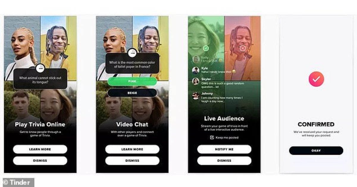 Çöpçatan Uygulaması Tinder’a Canlı Bilgi Yarışmaları Geliyor