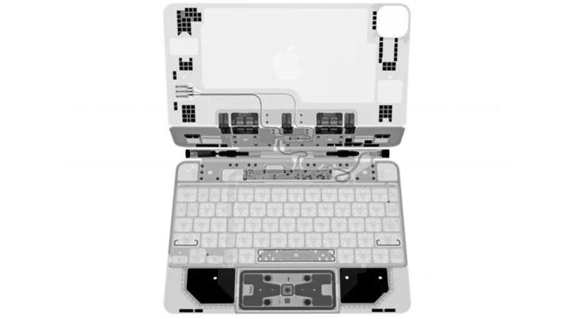 Apple’ın Magic Keyboard’da Kelebek Klavyeden Vazgeçtiğini Kanıtlayan Röntgen Görüntüsü