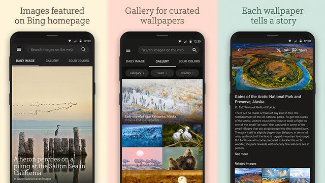 Microsoft, Duvar Kağıdı Uygulaması Bing Wallpapers’ı Android İçin Yayınladı