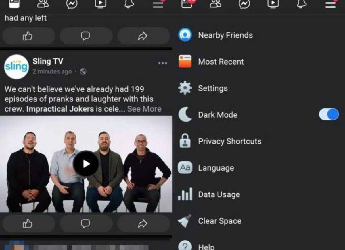 Facebook’un Masaüstü Sitesi İçin Karanlık Modlu Yeni Tasarımı Kullanıma Açıldı