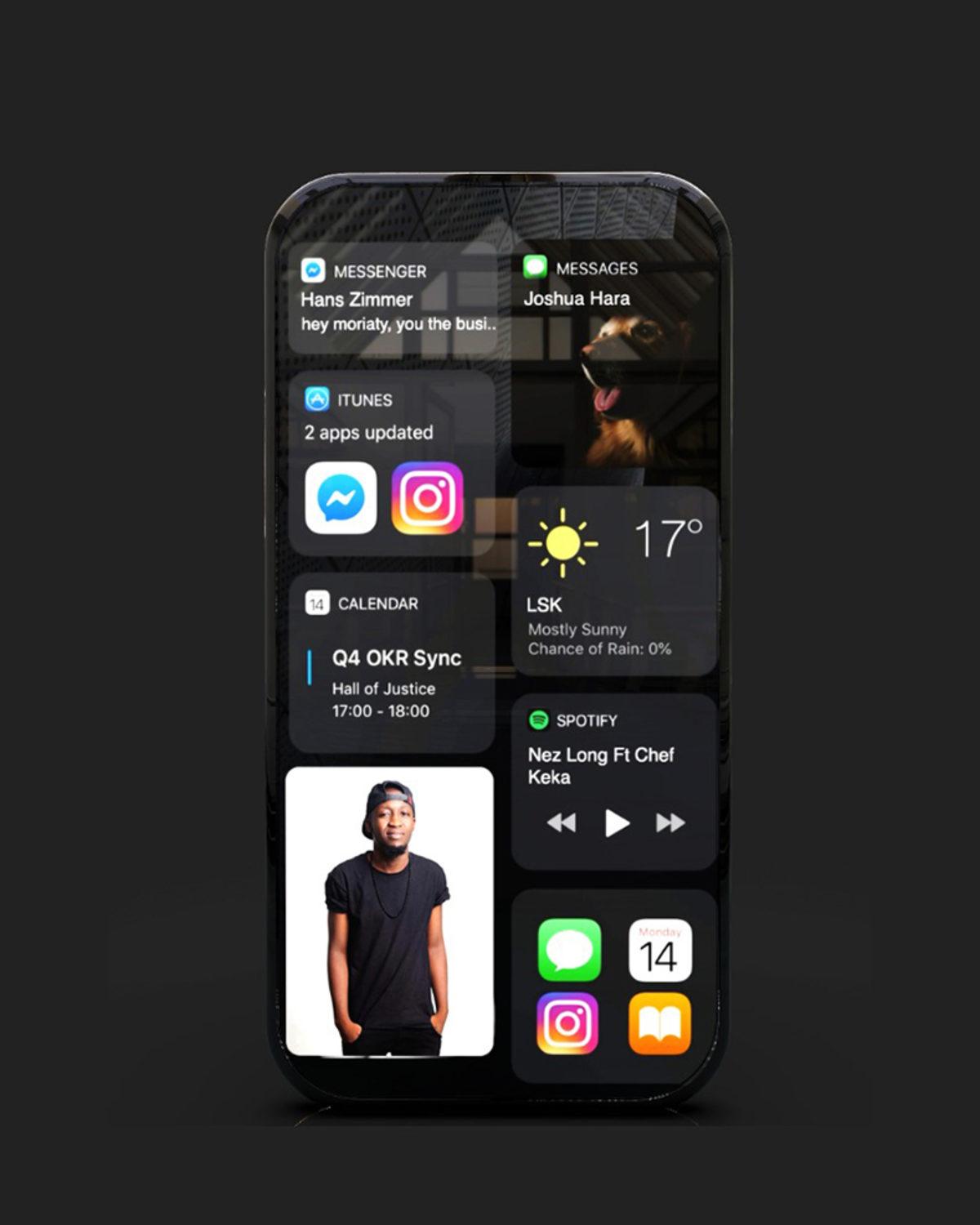 90 Derece Döndürülebilen Ekranlı iPhone 14 Konsepti