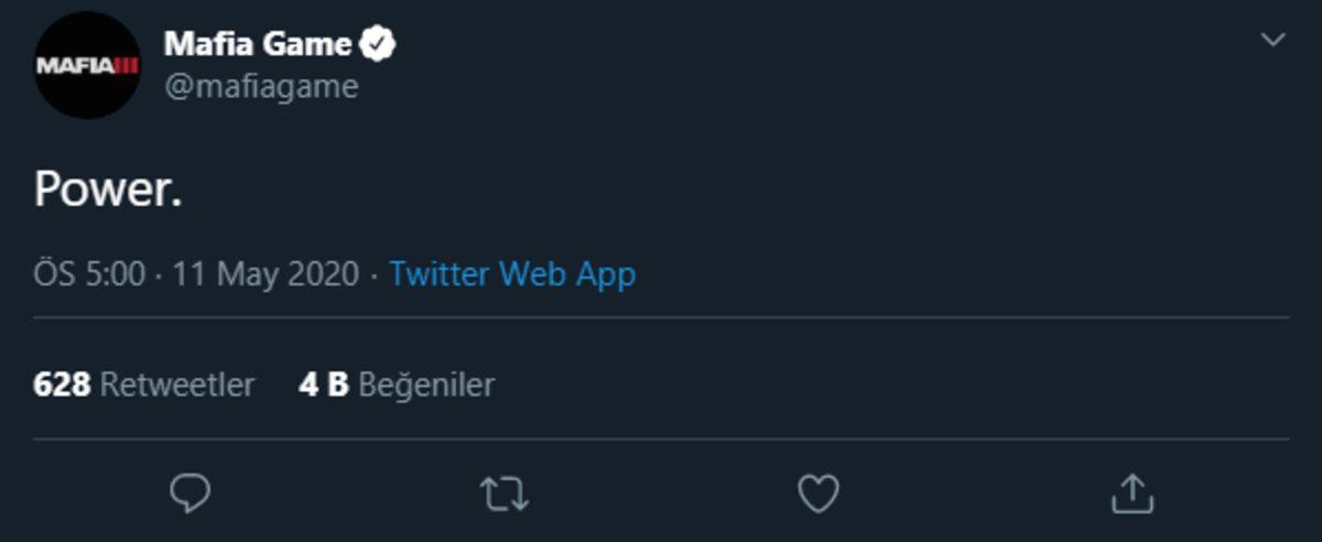 Mafia’nın Sosyal Medya Hesabı, Yeni Bir Gönderi Daha Paylaştı