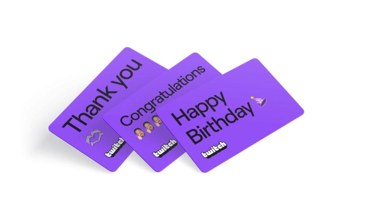 Twitch, Abonelik Gibi İşlemlerde Kullanılabilecek Hediye Kartlarını Duyurdu